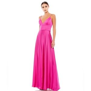 Ieena for MacDuggal Hot Pink Long Dress Size 16